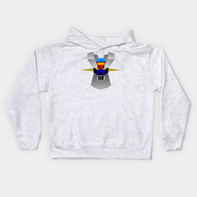 Mazinger Z Mecha Head Kids Hoodie by TFPrototype